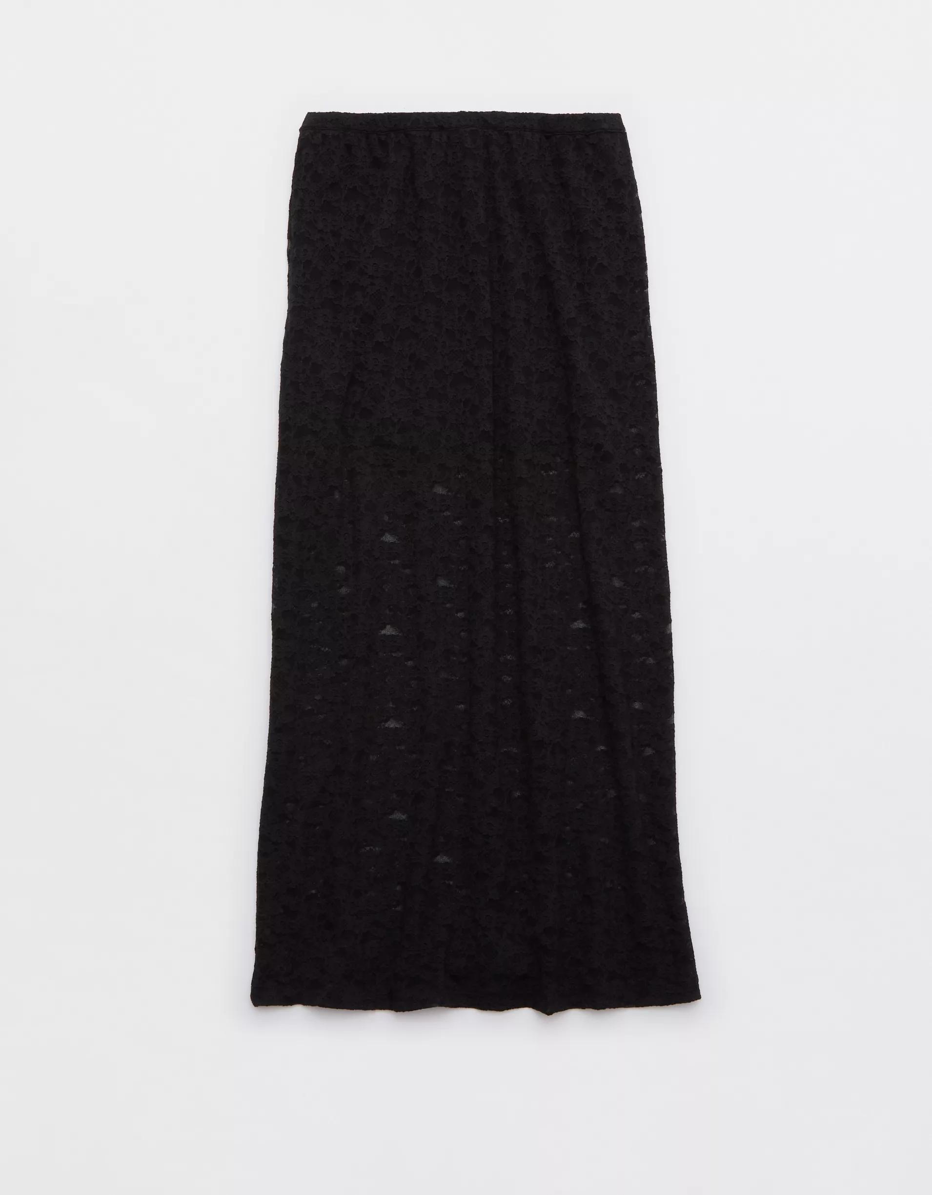Aerie Vintage Lace Midi Skirt Product Image