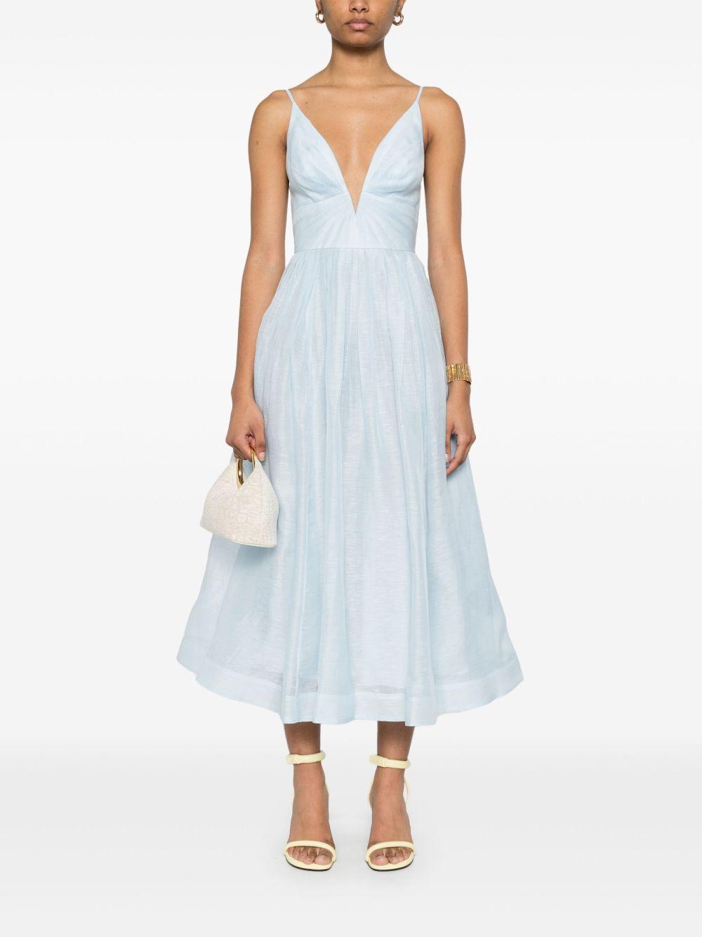 Illuminate V-neck midi dress Product Image