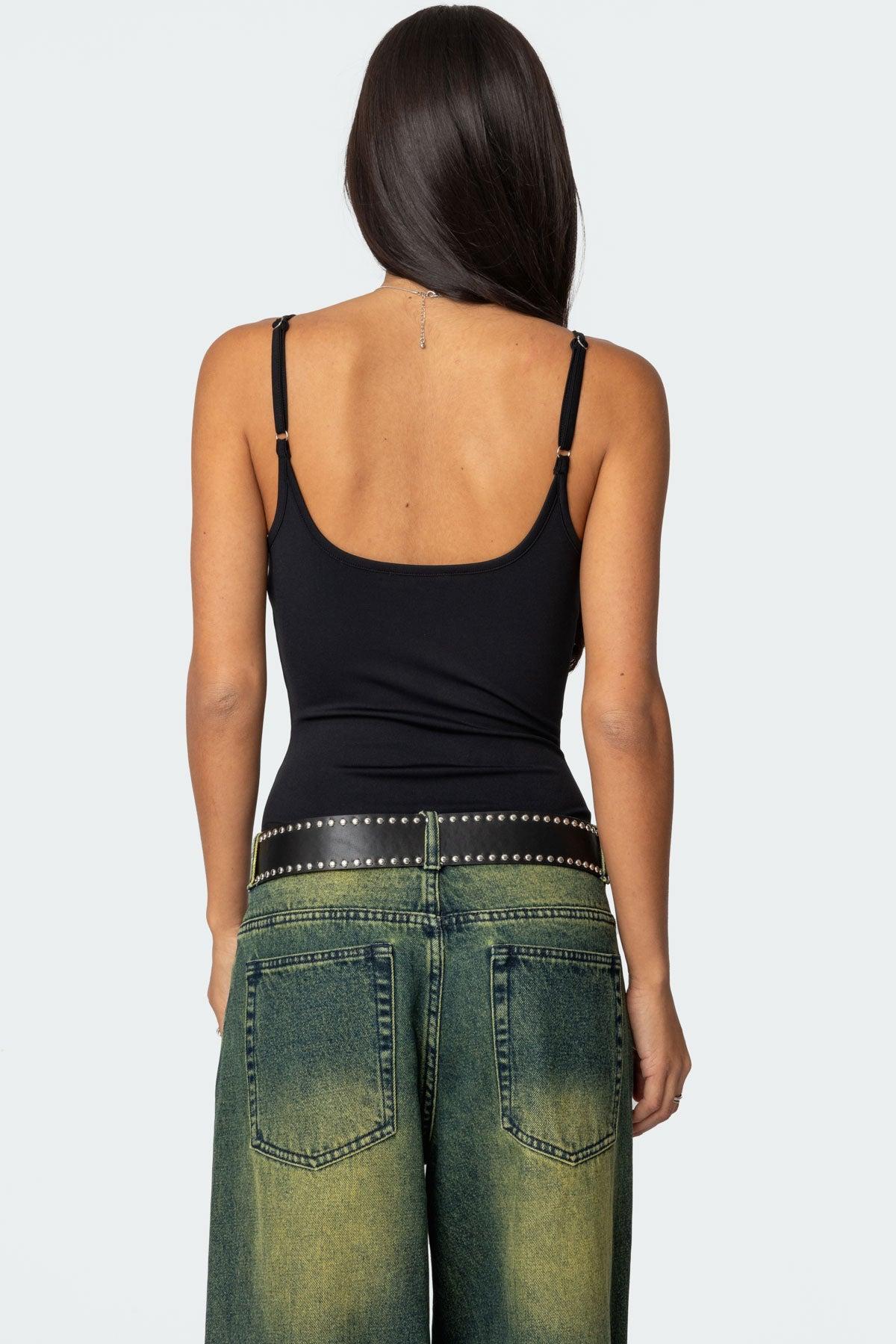 Teaghan V Neck Fitted Bodysuit Product Image