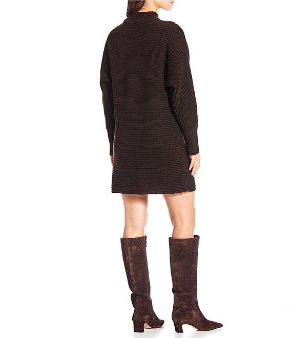 Gianni Bini Michelle Acrylic Turtleneck Long Sleeve Sweater Dress Product Image