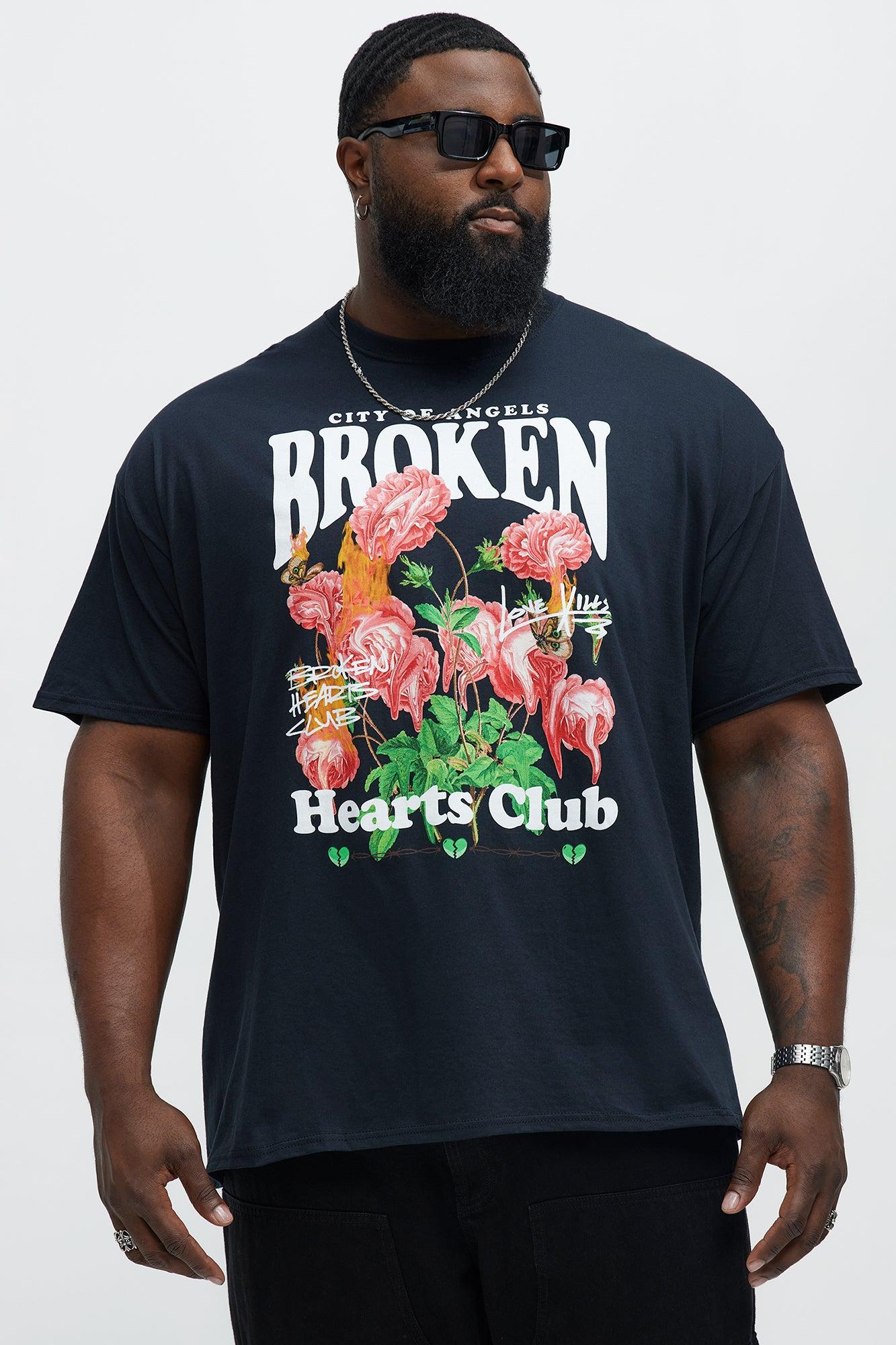 LA Broken Hearts Club Short Sleeve Tee - Black Product Image