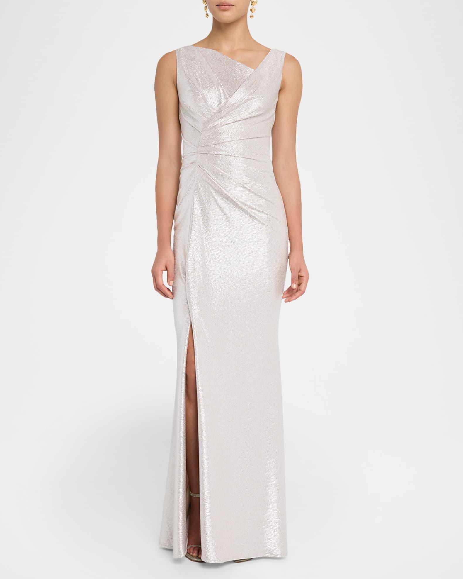 Sleeveless Mirrorball Stretch Gown Product Image