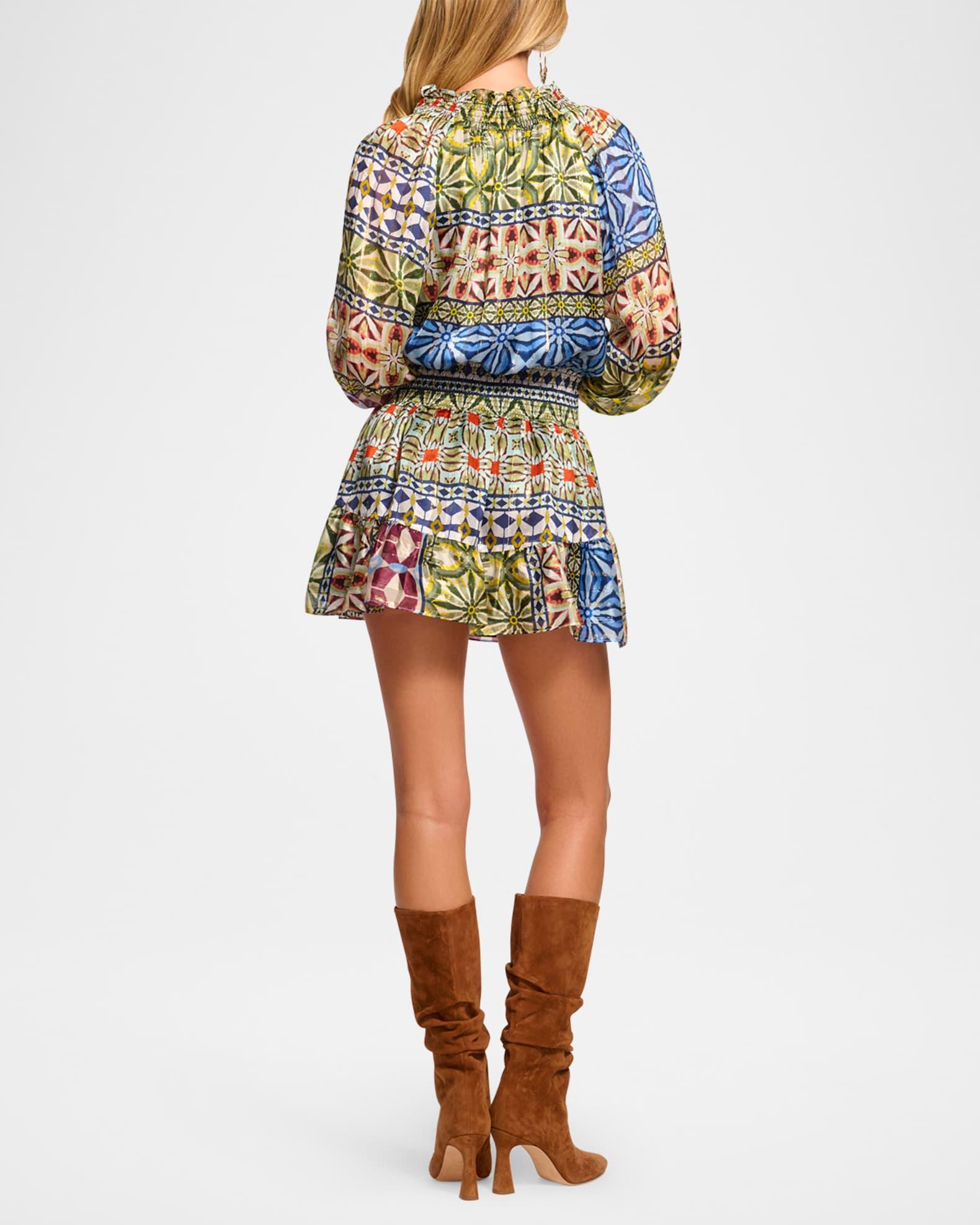 Ashalina Long-Sleeve Mini Dress Product Image