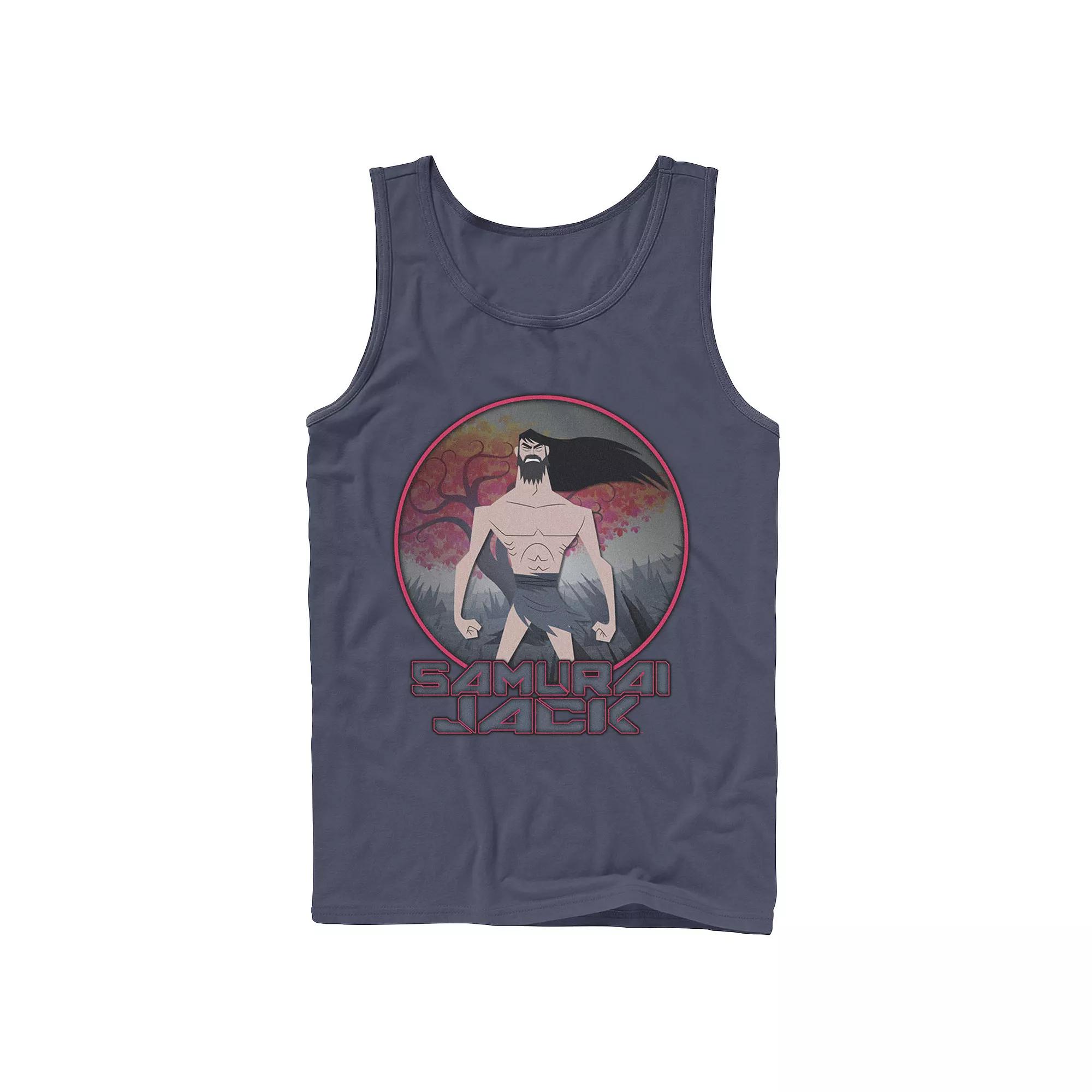 Men's CN Samurai Jack Circle Portrait Logo Tank Top,  Product Image