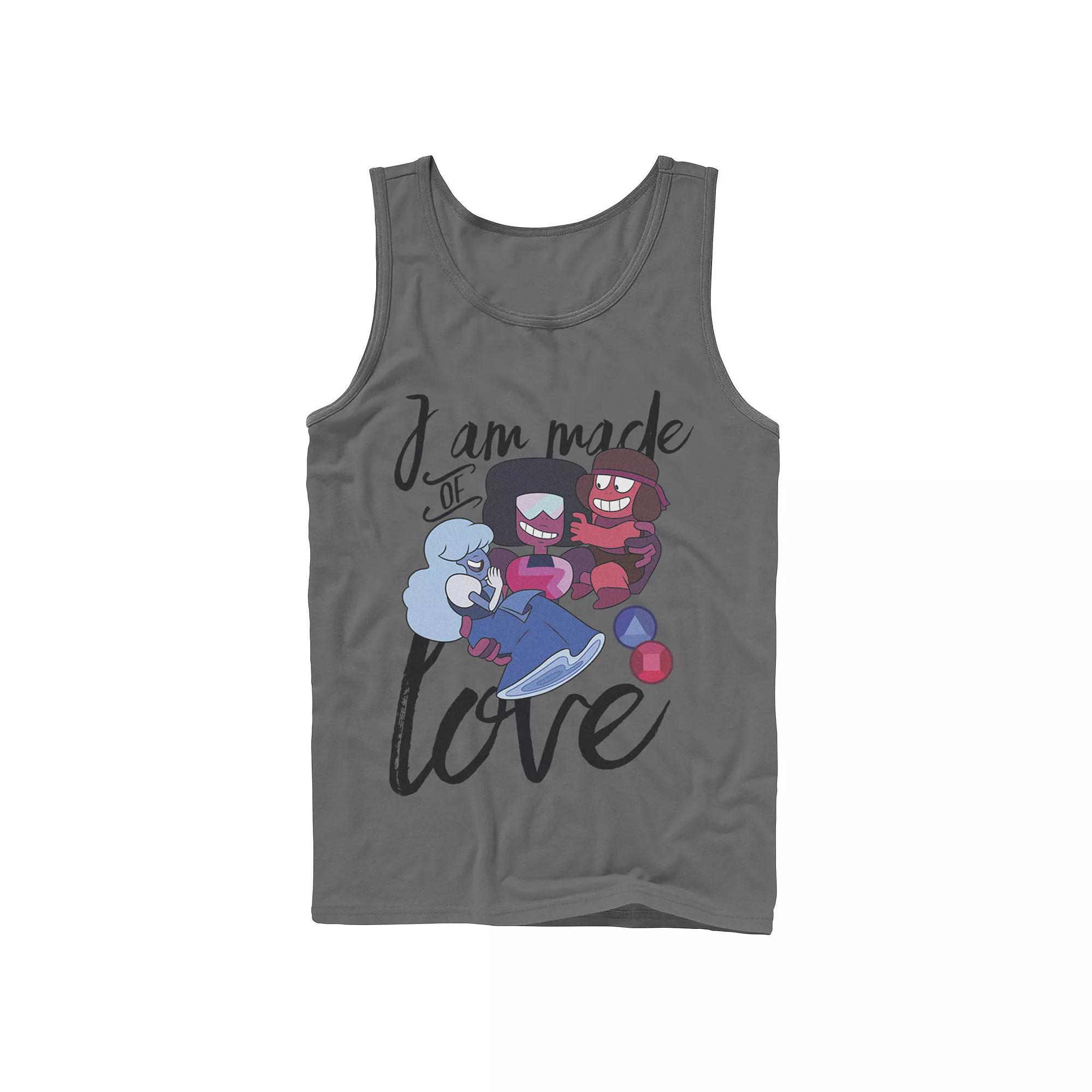 Men's Cartoon Network Steven Universe I Am Made Of Love Tank Top,  Product Image