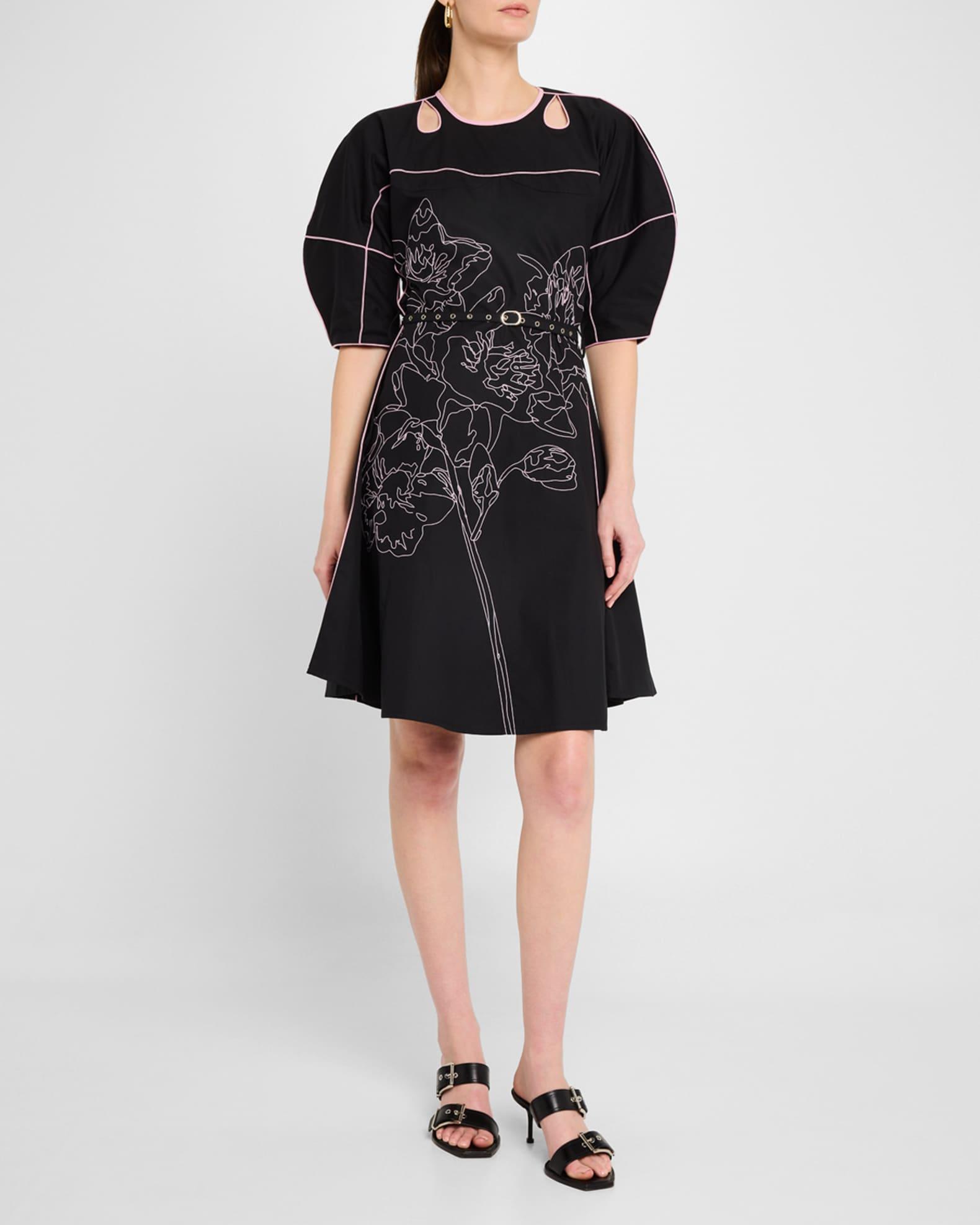 Sahara Cutout Floral-Embroidered Dress Product Image