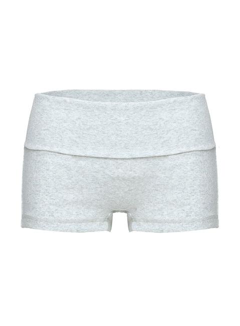 Baseline Low Rise Rib Shorts Grey Marle Product Image