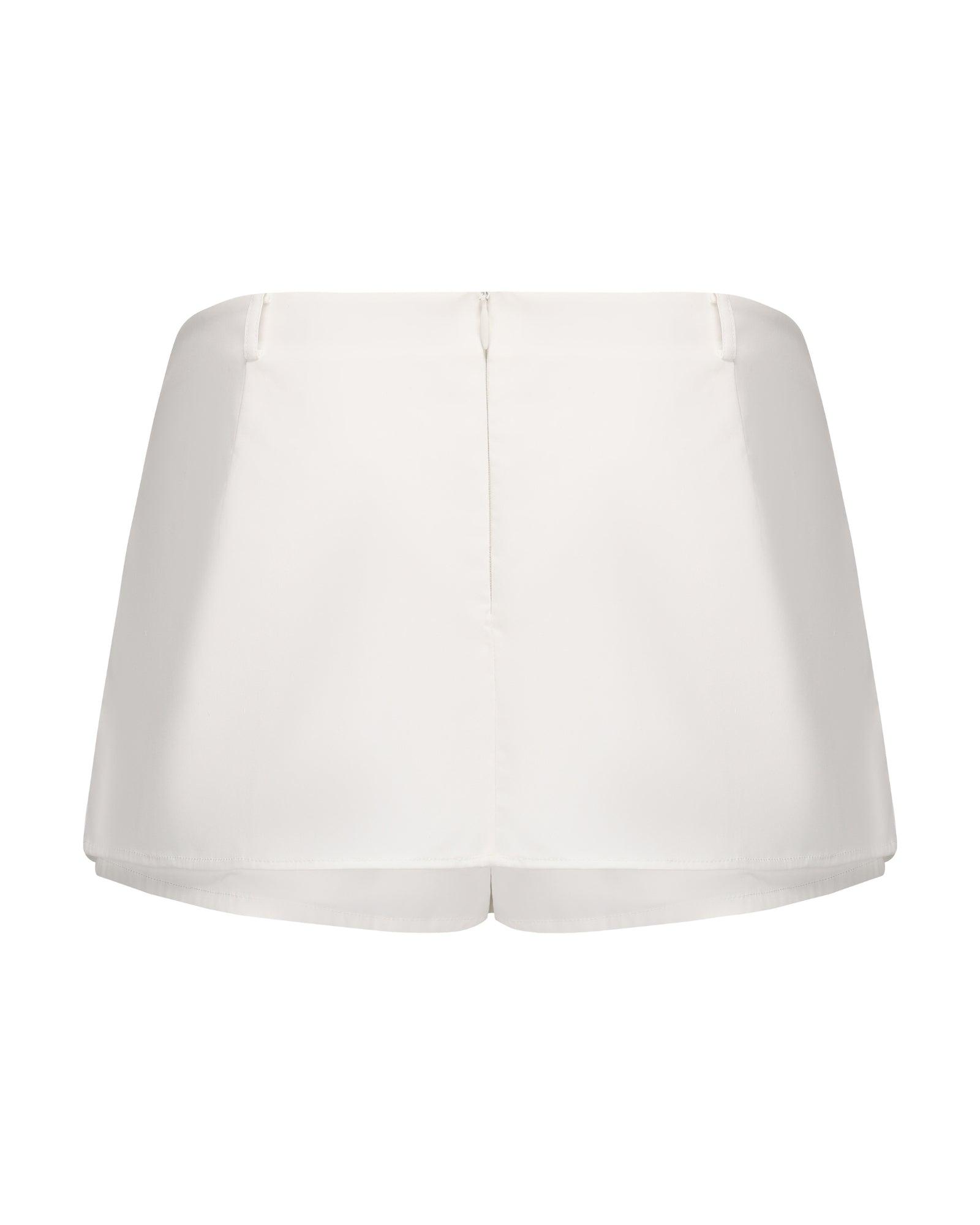 Shape Black Velour Puff Ball Mini Skirt Product Image