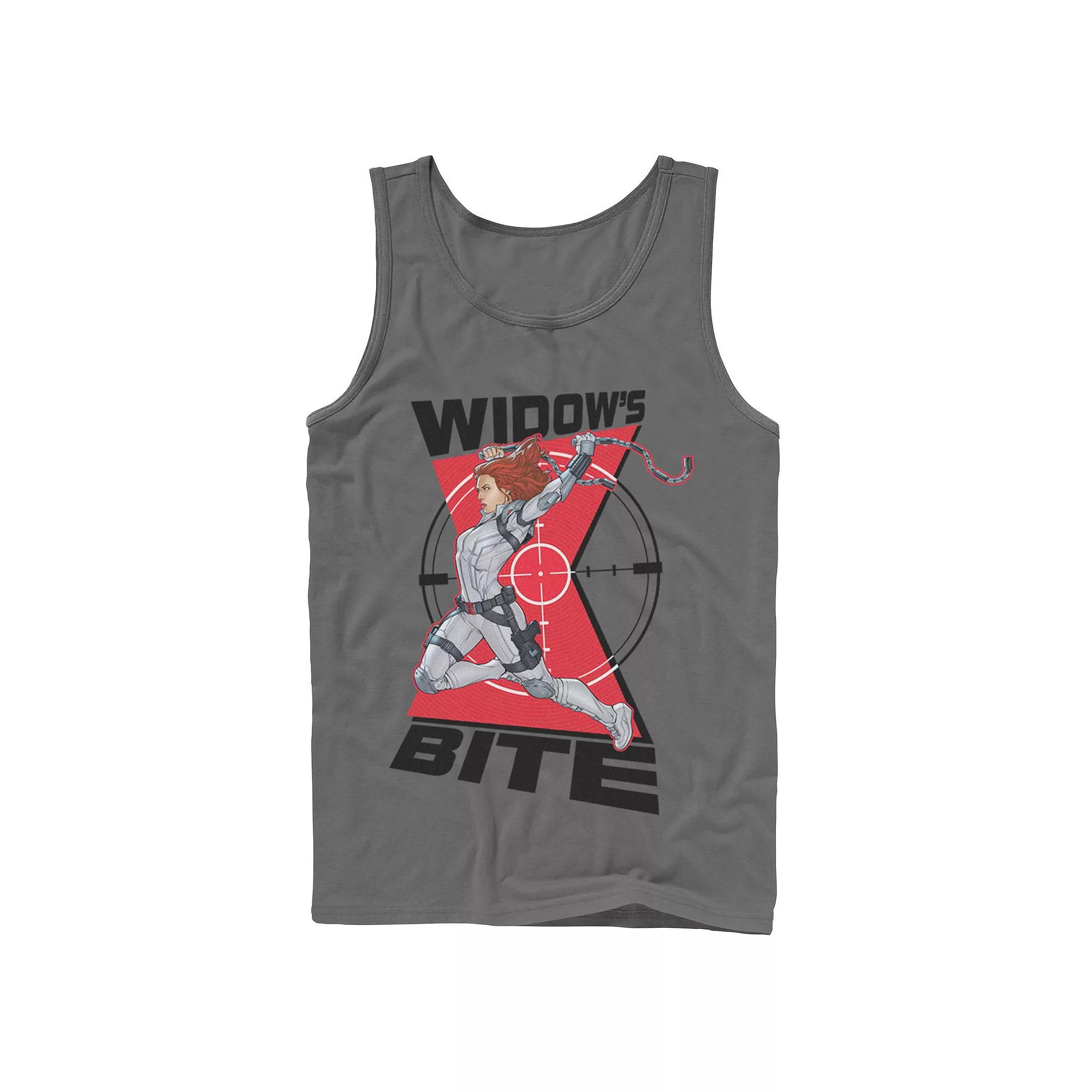 Men's Marvel Black Widow Animated Action Pose Tank Top,  Product Image