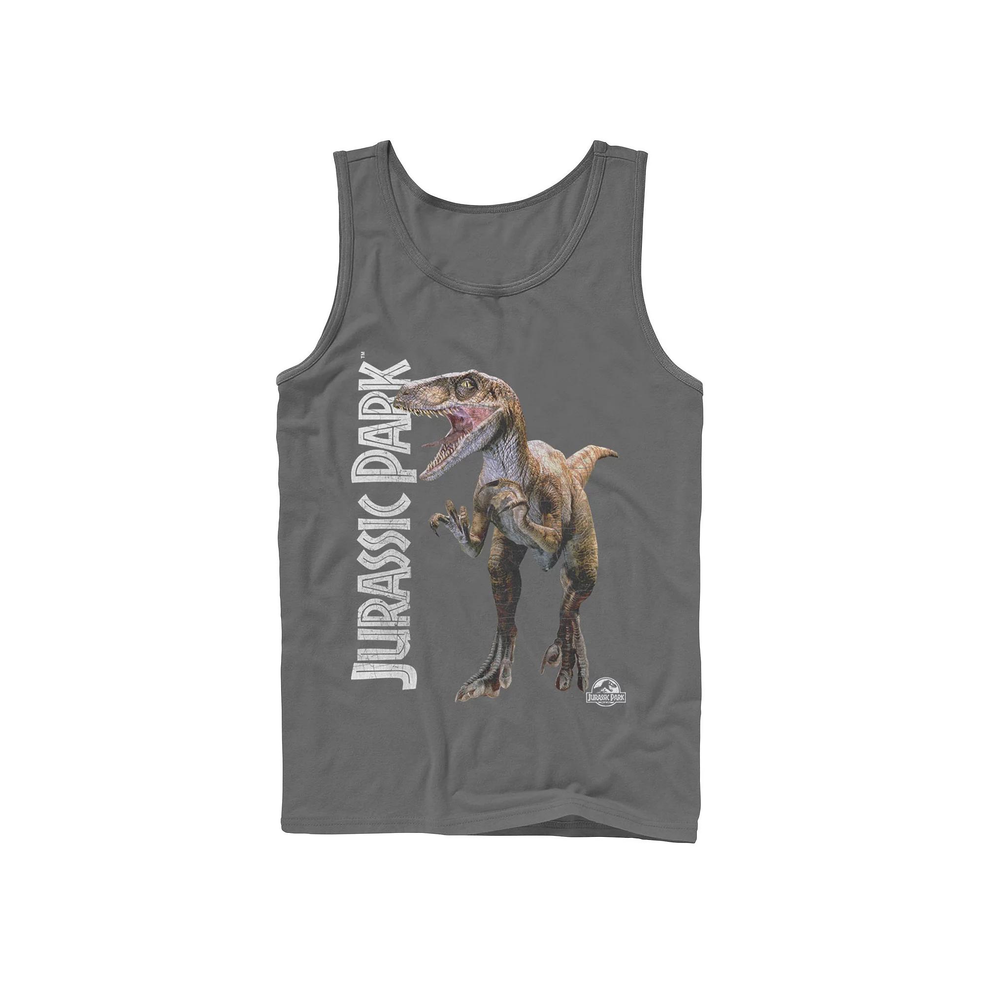 Men's Jurassic Park Velociraptor Full Body Tank Top,  Product Image