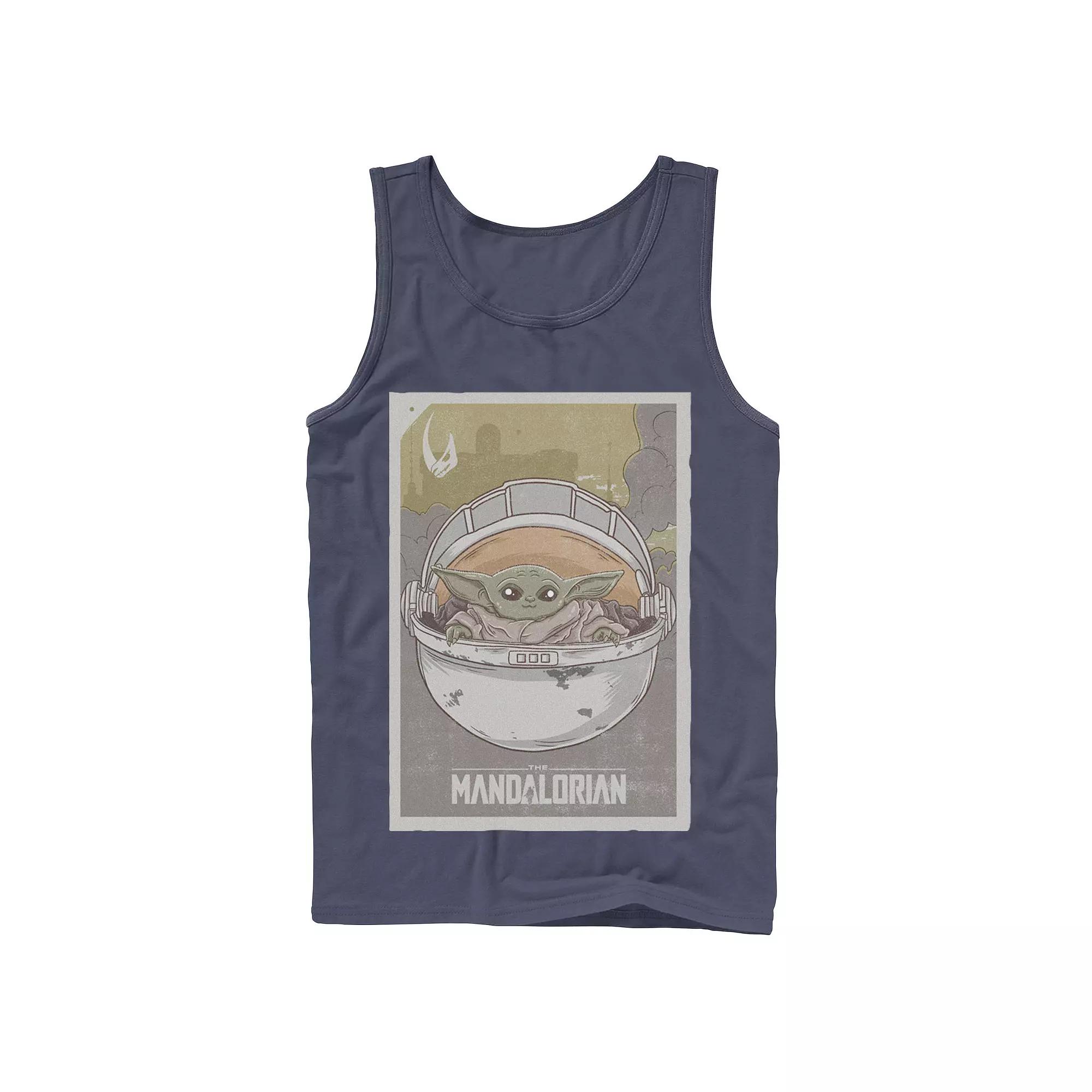 Men's Star Wars The Mandalorian The Child aka Baby Yoda Poster Tank Top,  Product Image