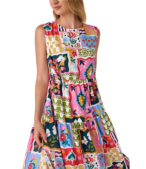 CROSBY by Mollie Burch Arlo Crew Neckline Sleeveless Maxi Dress Product Image