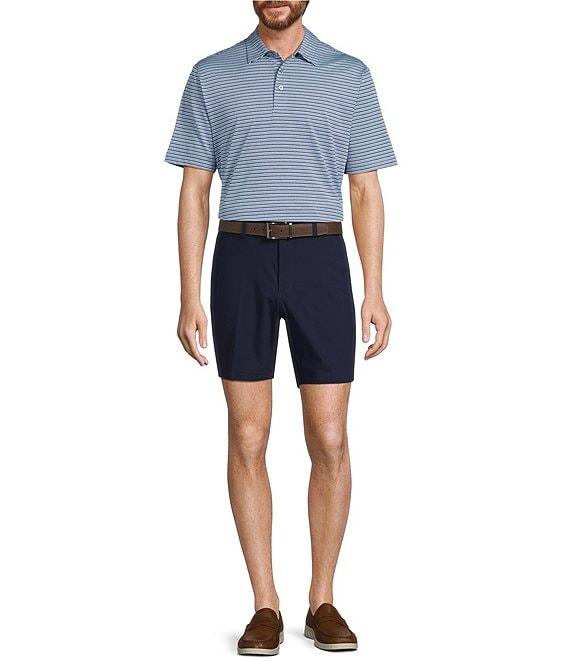 Roundtree & Yorke Big & Tall Performance Multi Stripe Polo Shirt Product Image