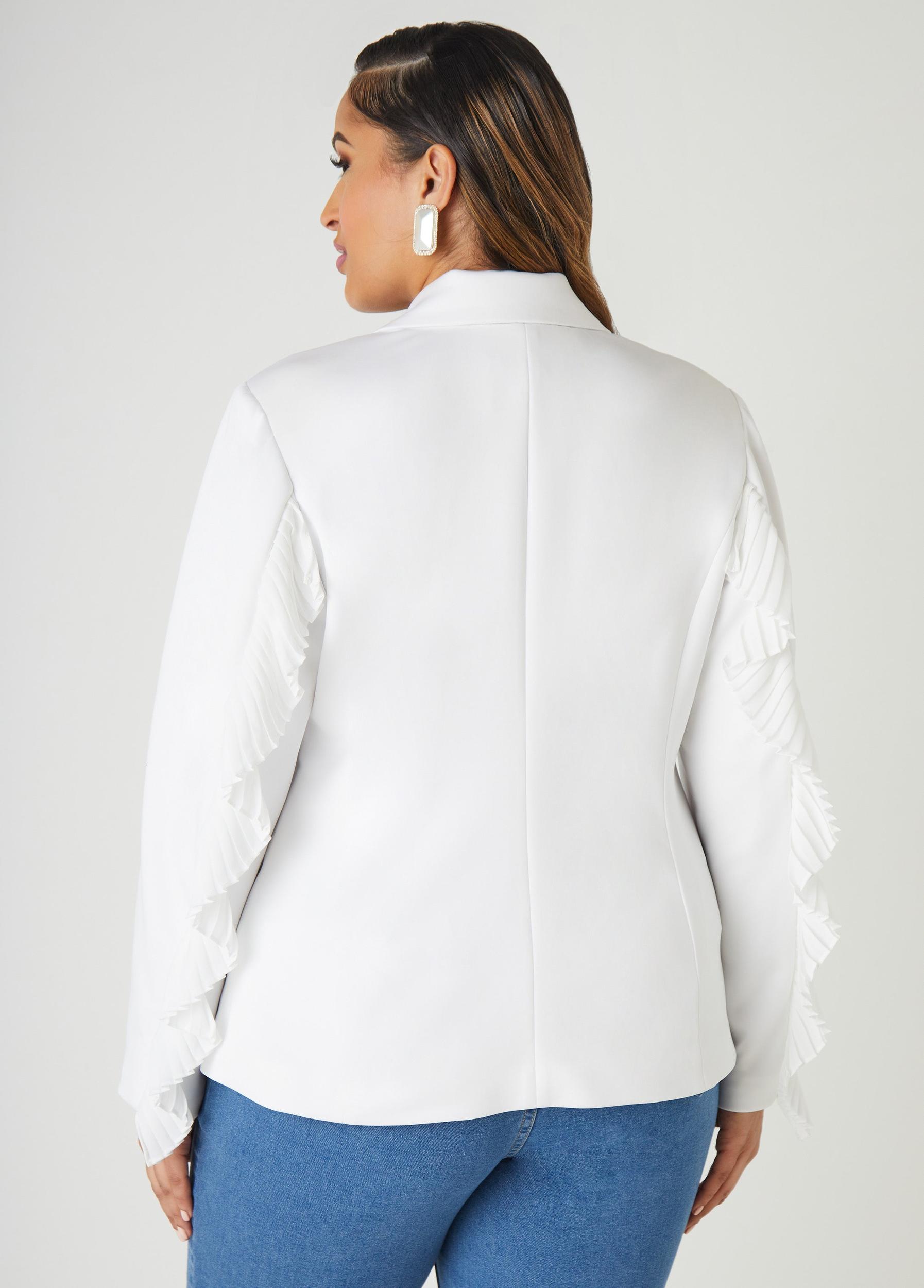 Ruffle Trimmed Blazer Product Image