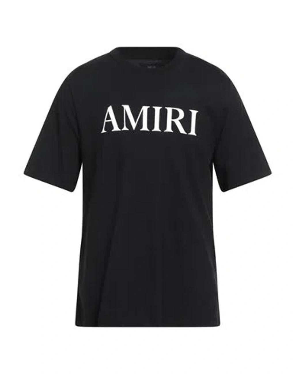 AMIRI Cotton T-shirt With Logo Print In Black Product Image