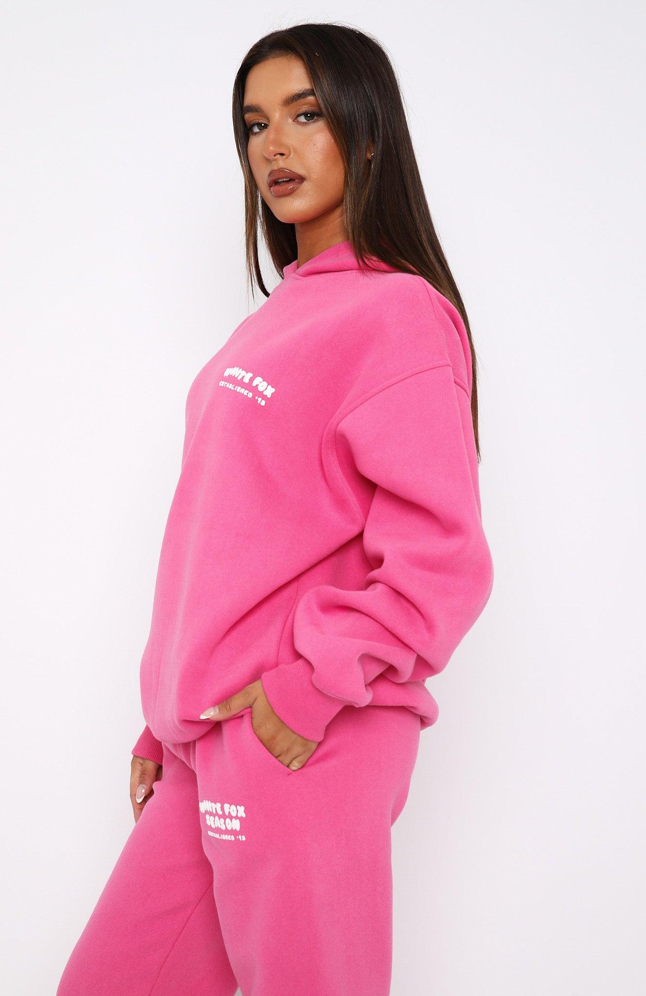 The Main Season Oversized Hoodie Hot Pink Product Image