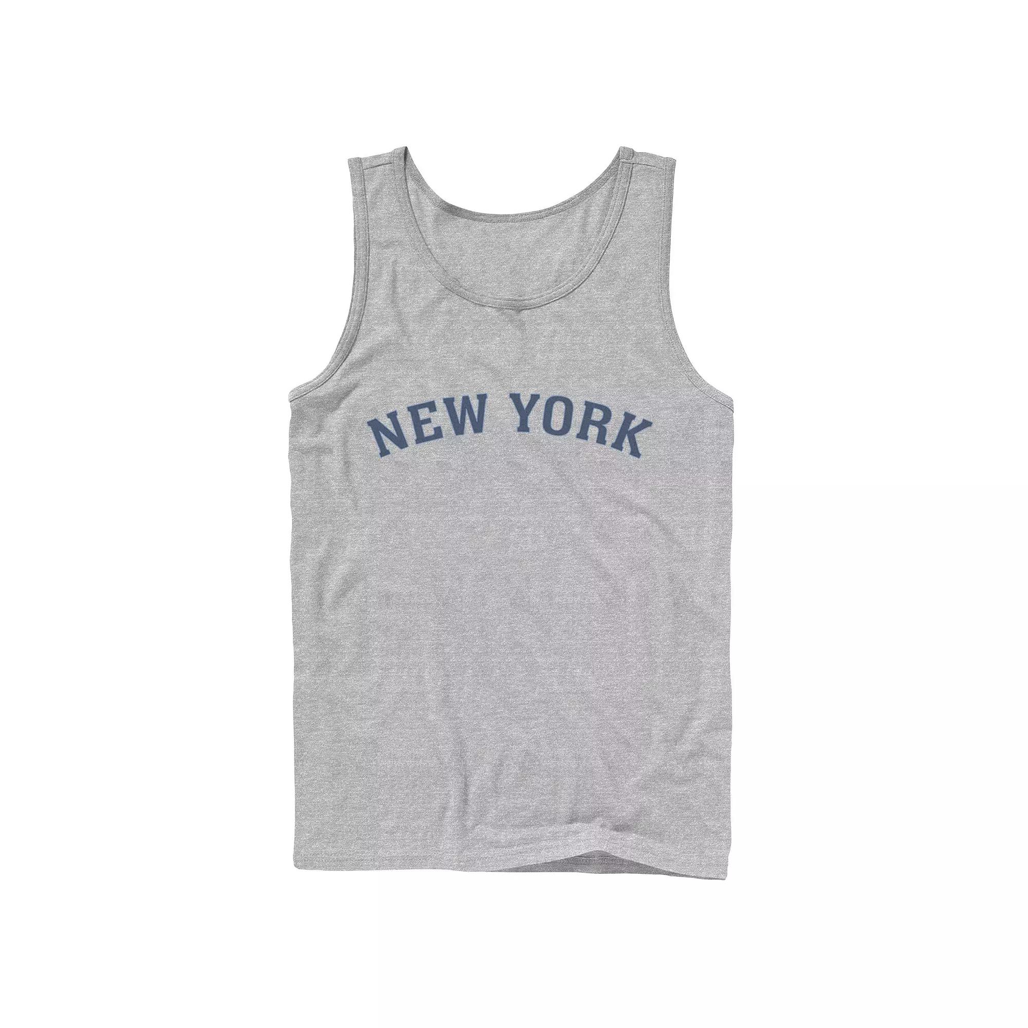 Men's City Of New York Collegiate Typographic Tank Top,  Product Image