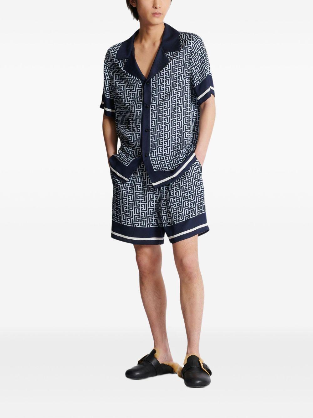 monogram-pattern shirt  Product Image