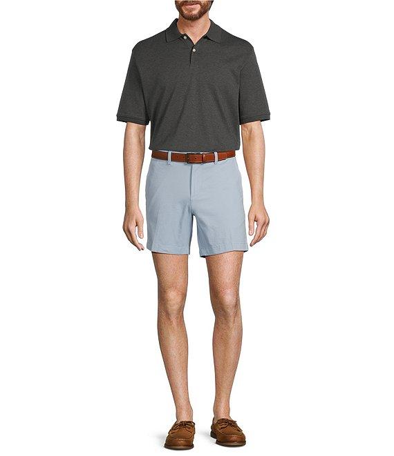 Roundtree & Yorke Big & Tall The Cloud Collection 7#double; Flat Front Washed Chino Shorts Product Image