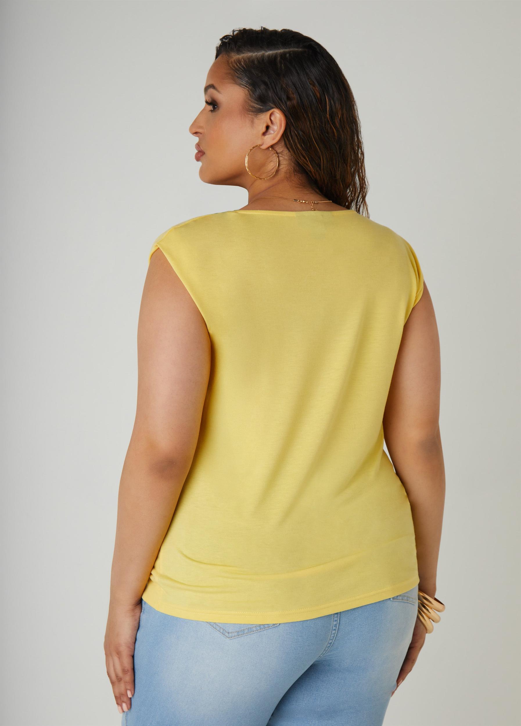 Faux Wrap Jersey Top Product Image