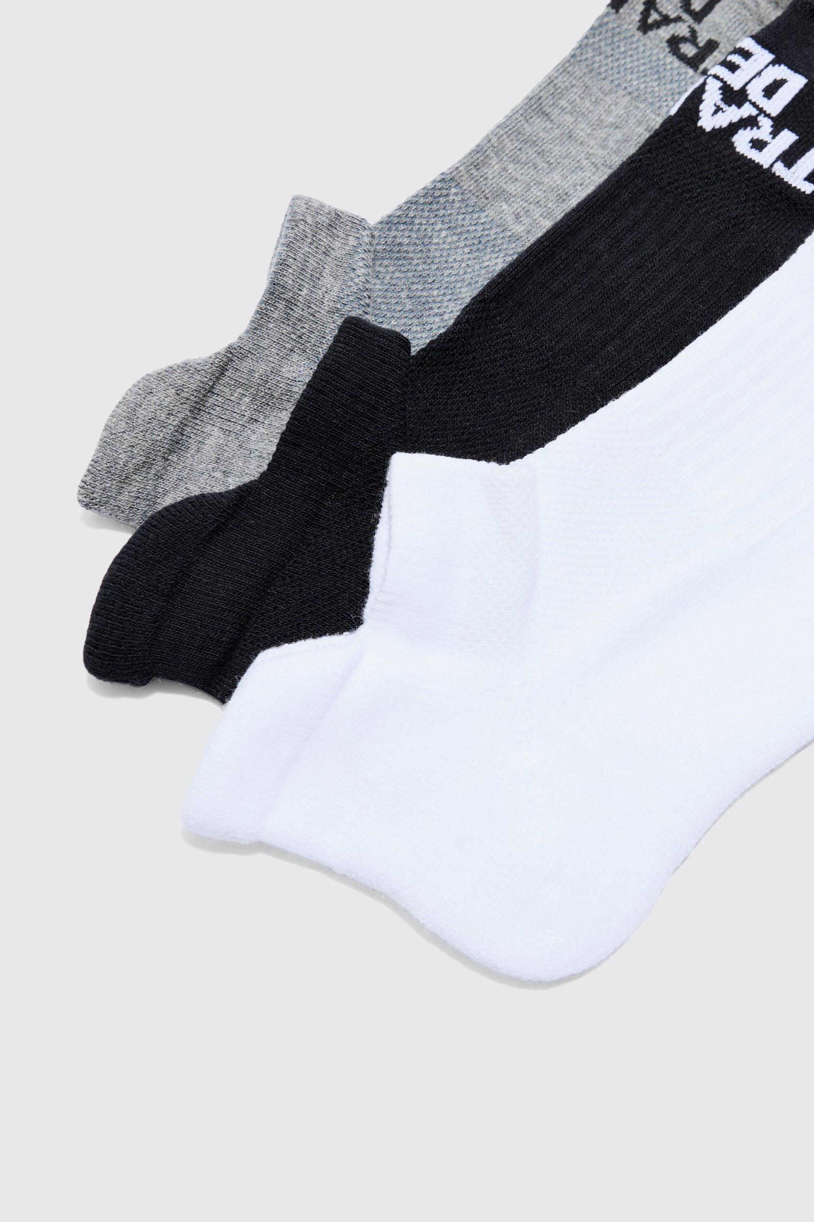 Active Training Dept Cushioned Sneakers 3 Pack Socks | boohooMAN USA Product Image