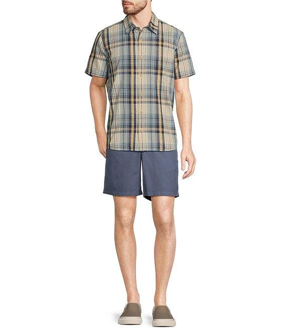 L.L.Bean Madras Bright Plaid Seersucker Short Sleeve Shirt Product Image