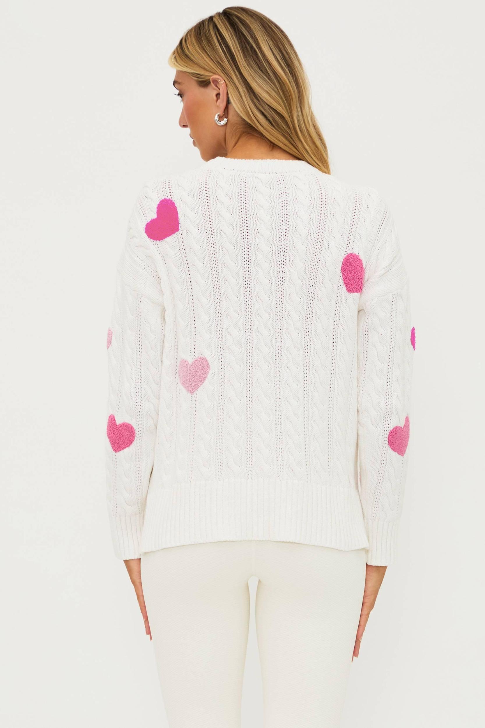 Callie Sweater Love Ivory Cable Product Image