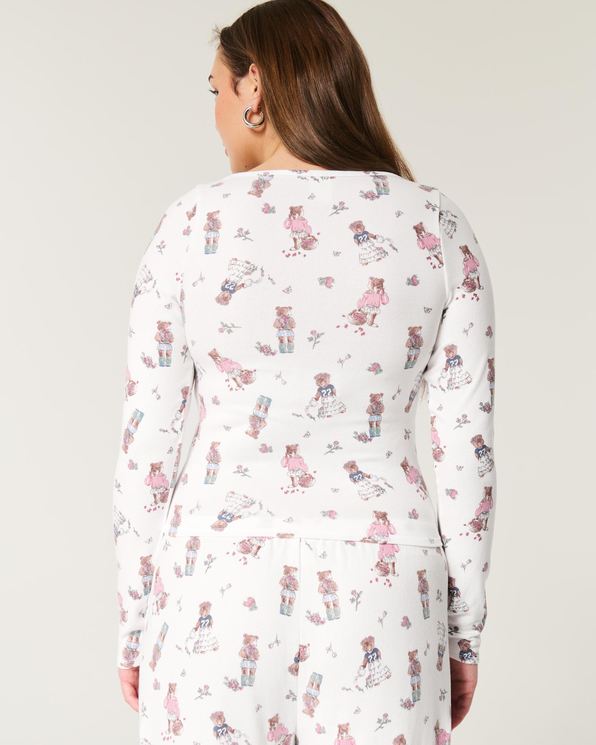 Cozy Berry Pattern Pajama Top Product Image