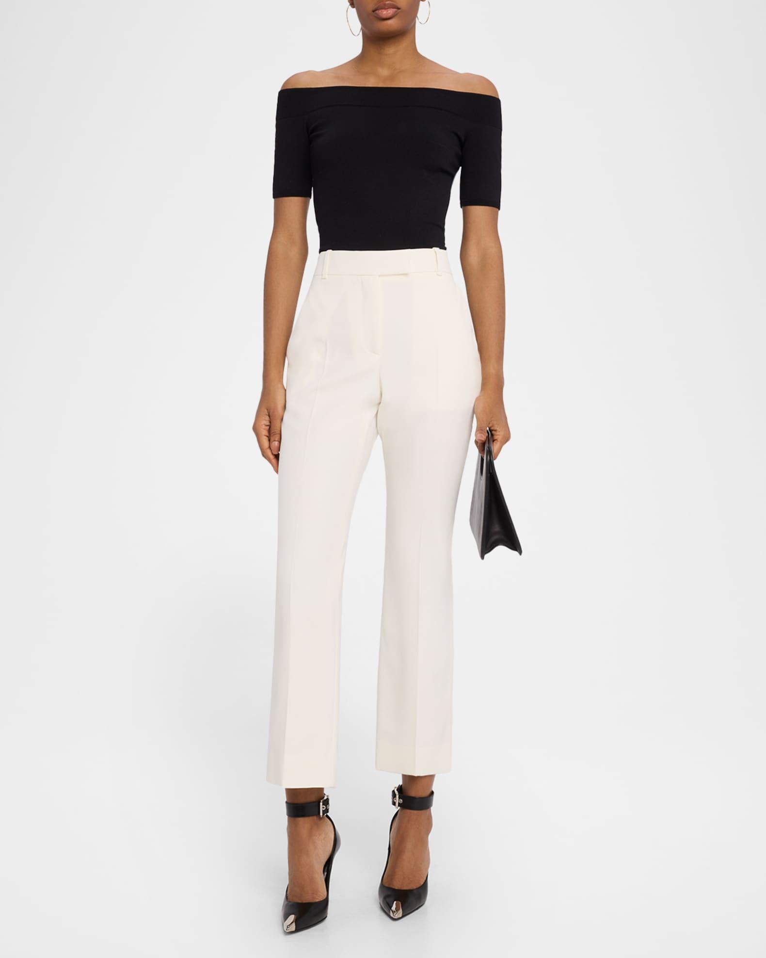 Mid-Rise Kickflare Ankle Trousers Product Image
