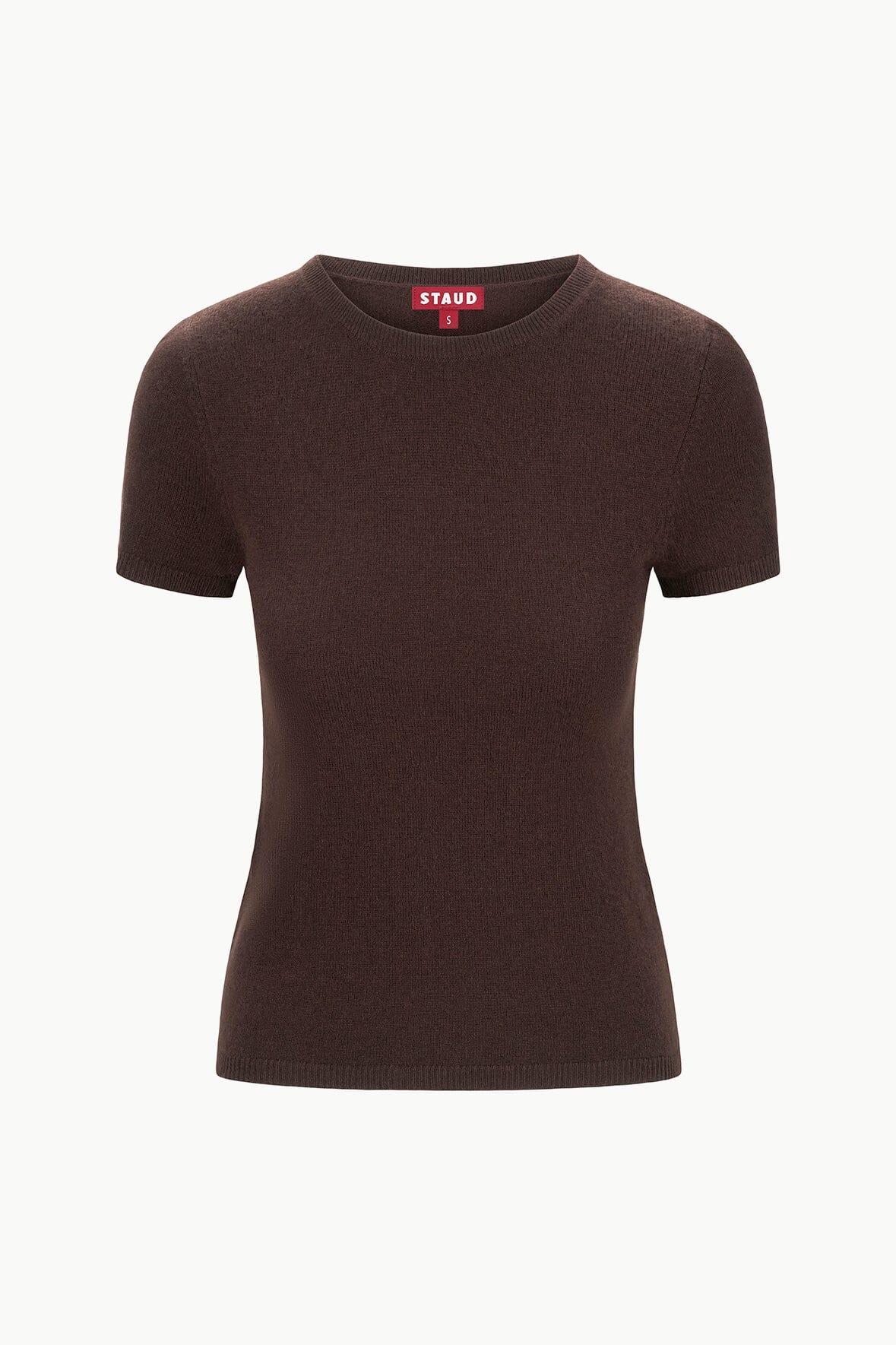 EASY CASHMERE TEE | DARK CHOCOLATE Product Image