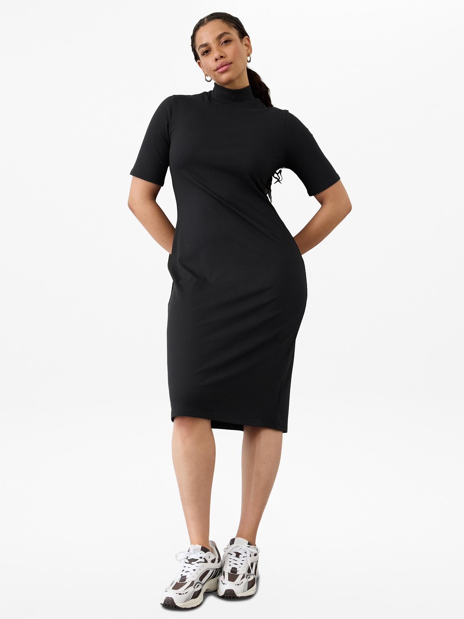 Signature Rib Mock Neck Dress Product Image