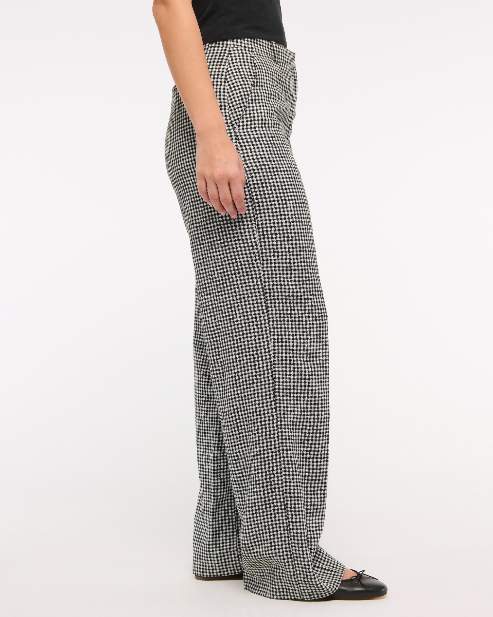 Curve Love Tailored Linen-Blend Wide Leg Pant Product Image