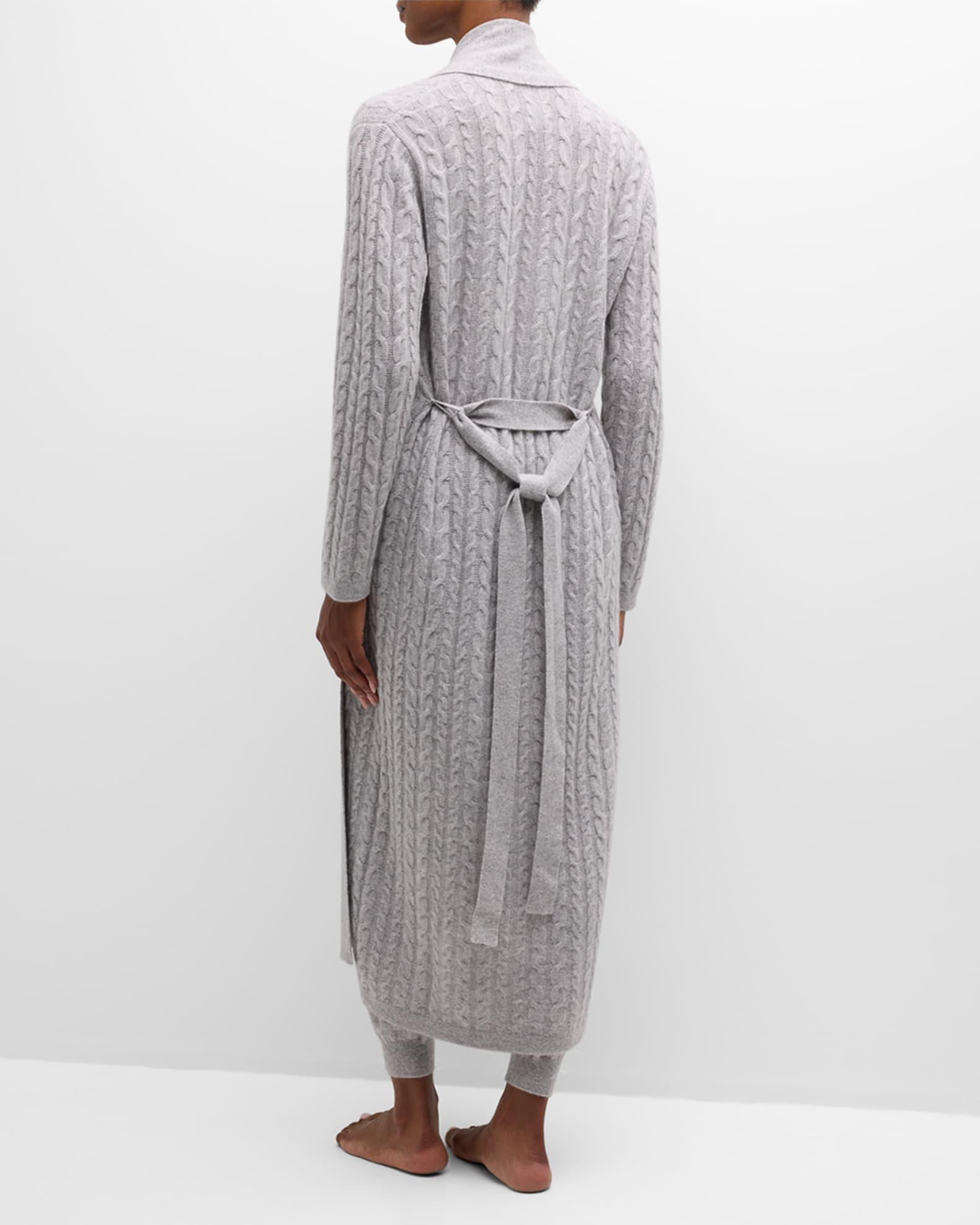 Cashmere Cable-Knit Robe Product Image