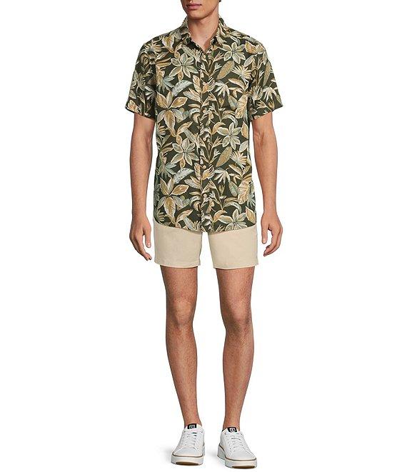 Rowm's Outsider's Oasis Short Sleeve Palm Print Shirt Product Image