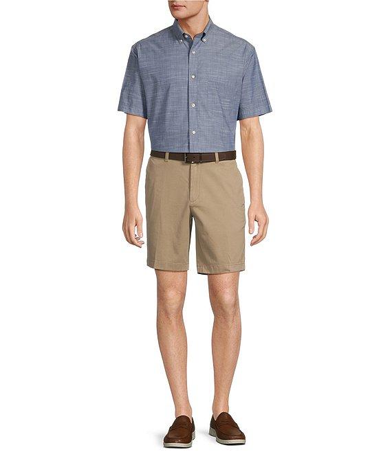 Gold Label Roundtree & Yorke Big & Tall Full-Fit Non-Iron Button Down Collar Short Sleeve Sport Shirt Product Image