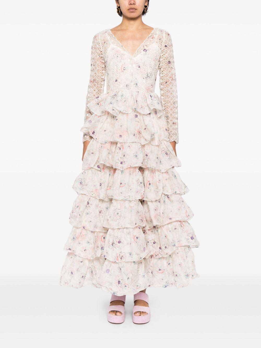 Halliday floral-print gown Product Image