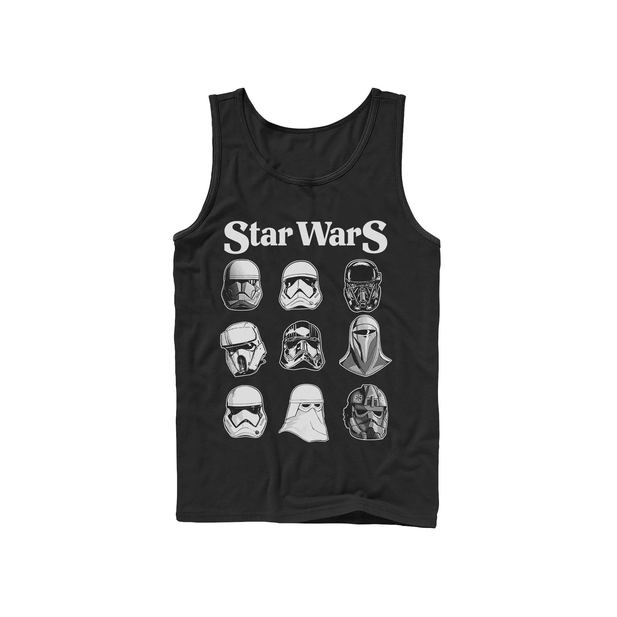 Men's Star Wars Storm Trooper Helmets Poster Tank Top,  Product Image