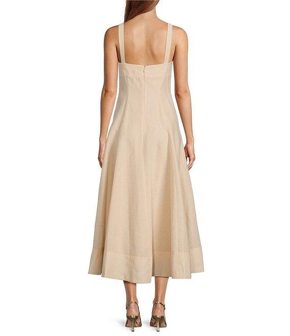 Antonio Melani x Style by Simkins Page Soutache Linen Blend Sweetheart Sleeveless Maxi Dress Product Image