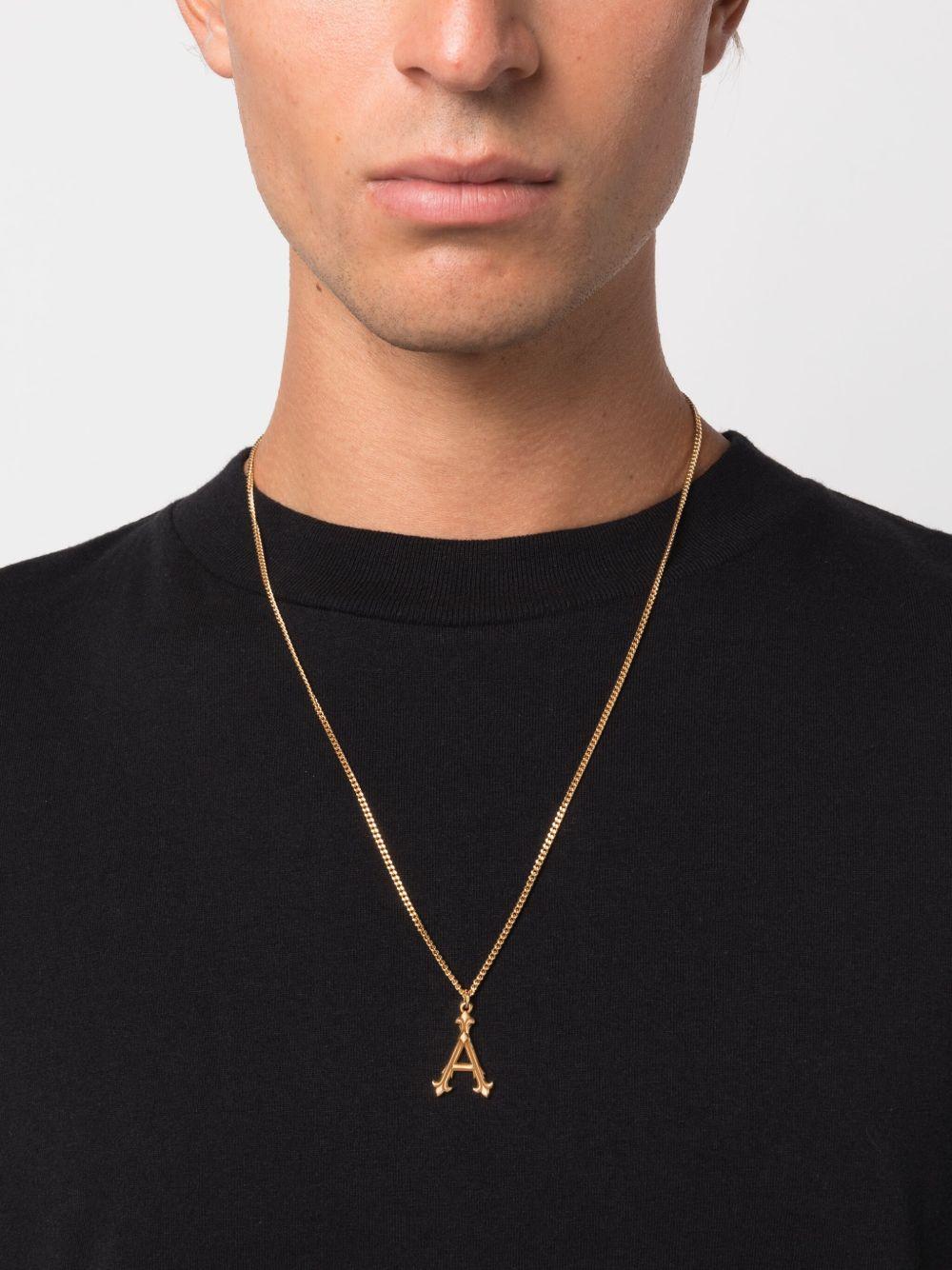 gold alphabet pendant necklace Product Image