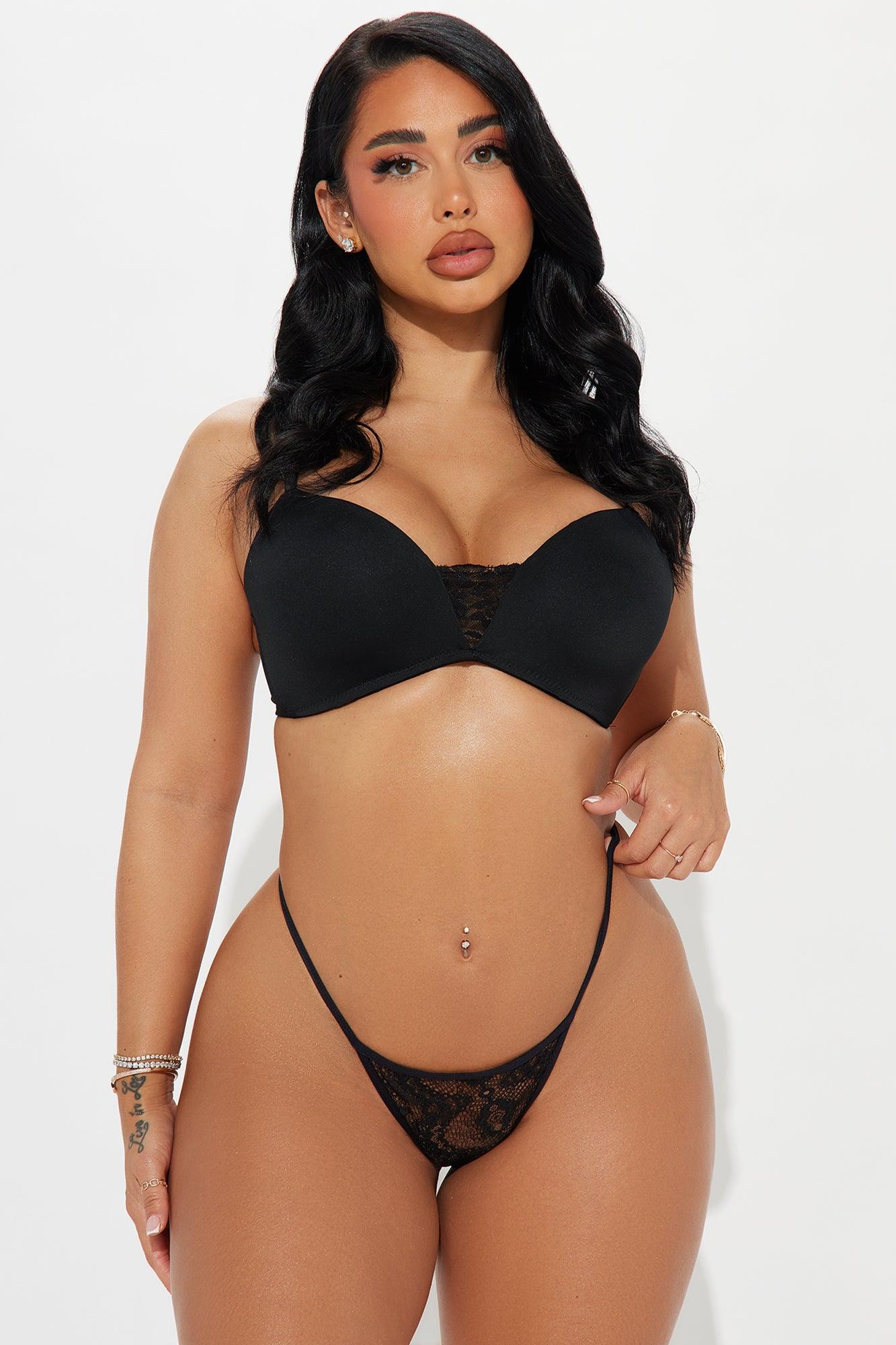 Keep Your Secrets 5 Pack Lace G String Panties - Black Product Image