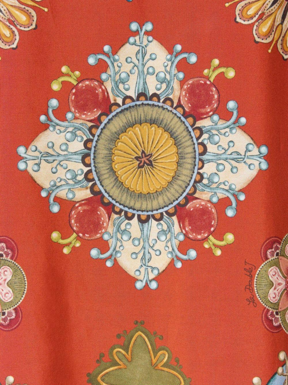 floral-print ruffled dress Product Image