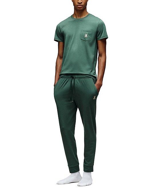 Psycho Bunny Short Sleeve Jersey Pocket Embroidered Bunny Lounge T-Shirt Product Image