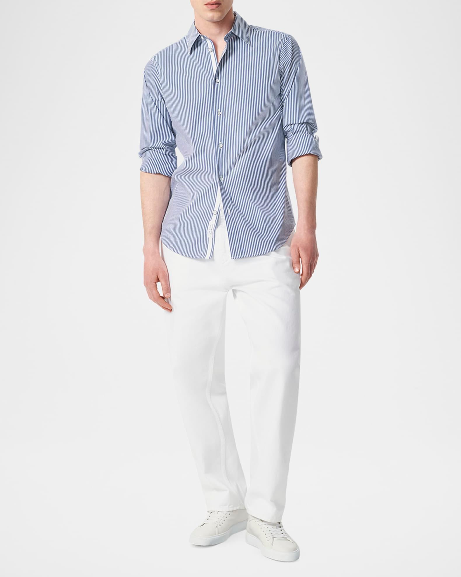 Men's Patrick Pinstripe Poplin Sport Shirt Product Image