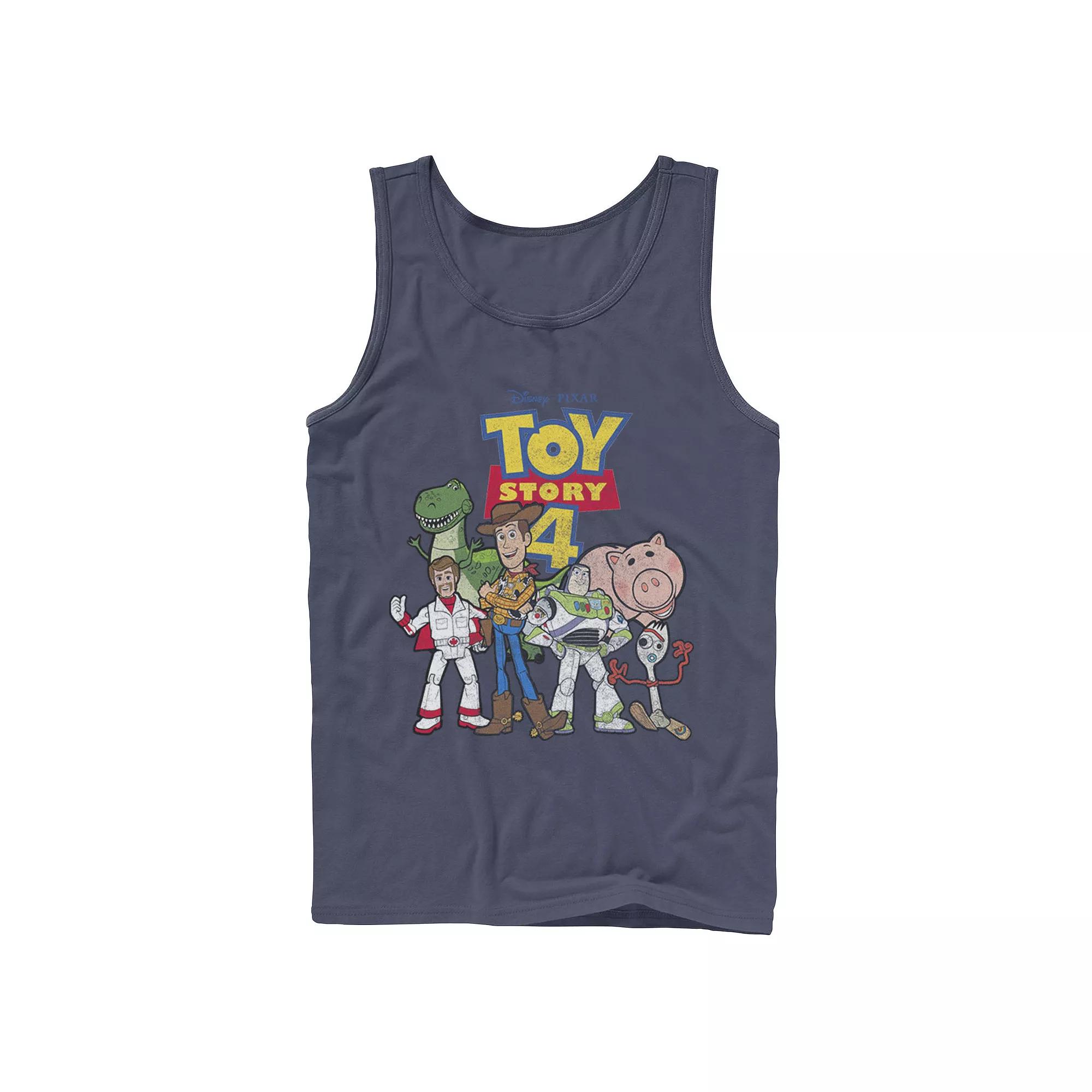Disney / Pixar's Toy Story 4 Men's New Group Shot Movie Logo Poster Tank Top,  Product Image