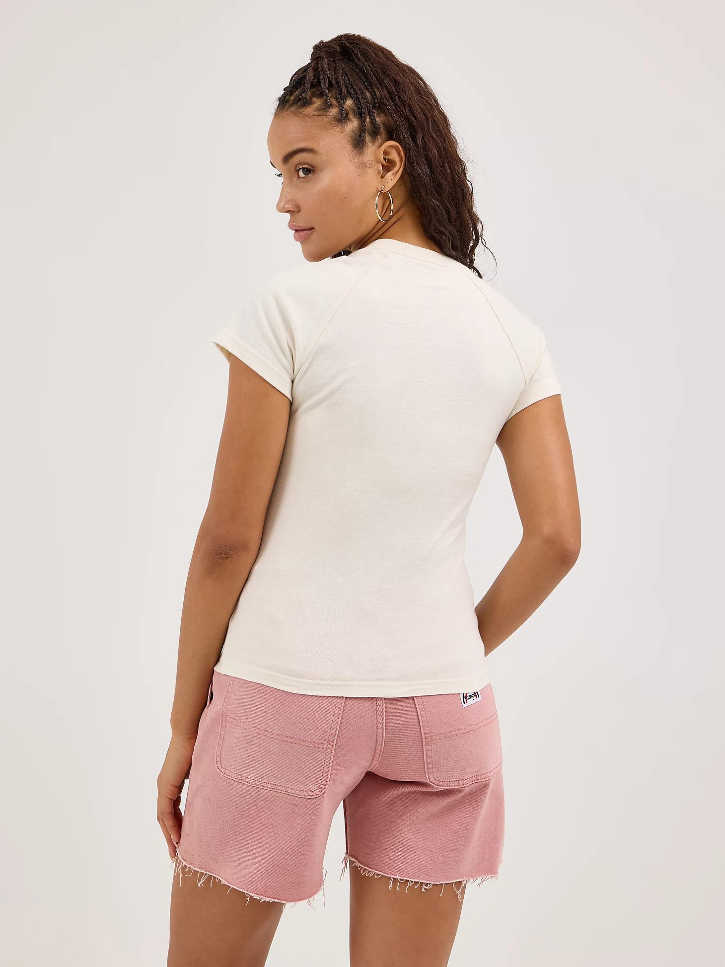 Women's Shrunken Raglan Logo in Whisper Product Image