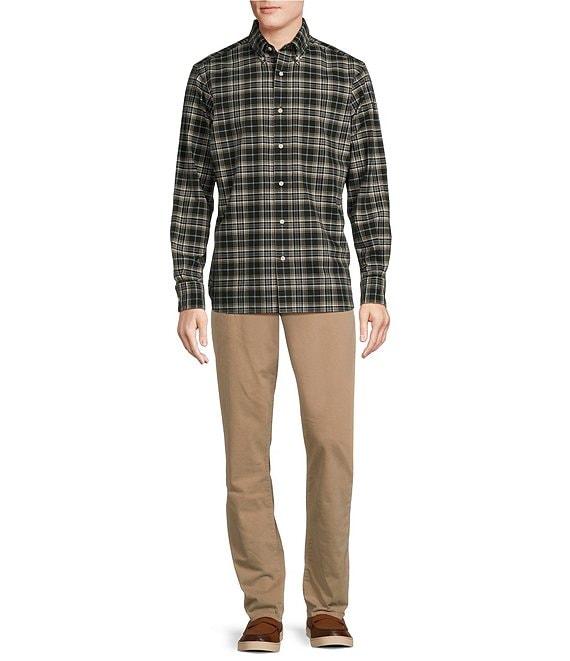 Cremieux Blue Label Big & Tall Classic Fit Small Plaid Oxford Long Sleeve Woven Shirt Product Image
