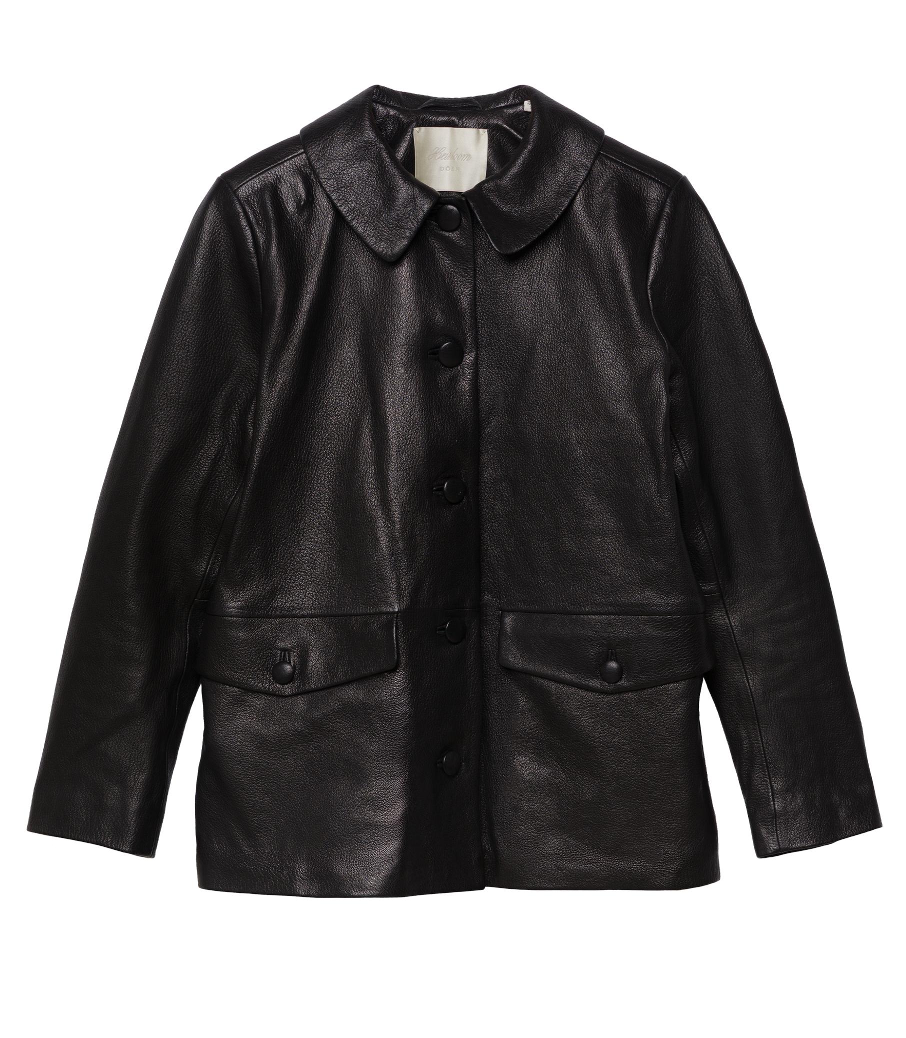 NICO LEATHER JACKET -- BLACK Product Image
