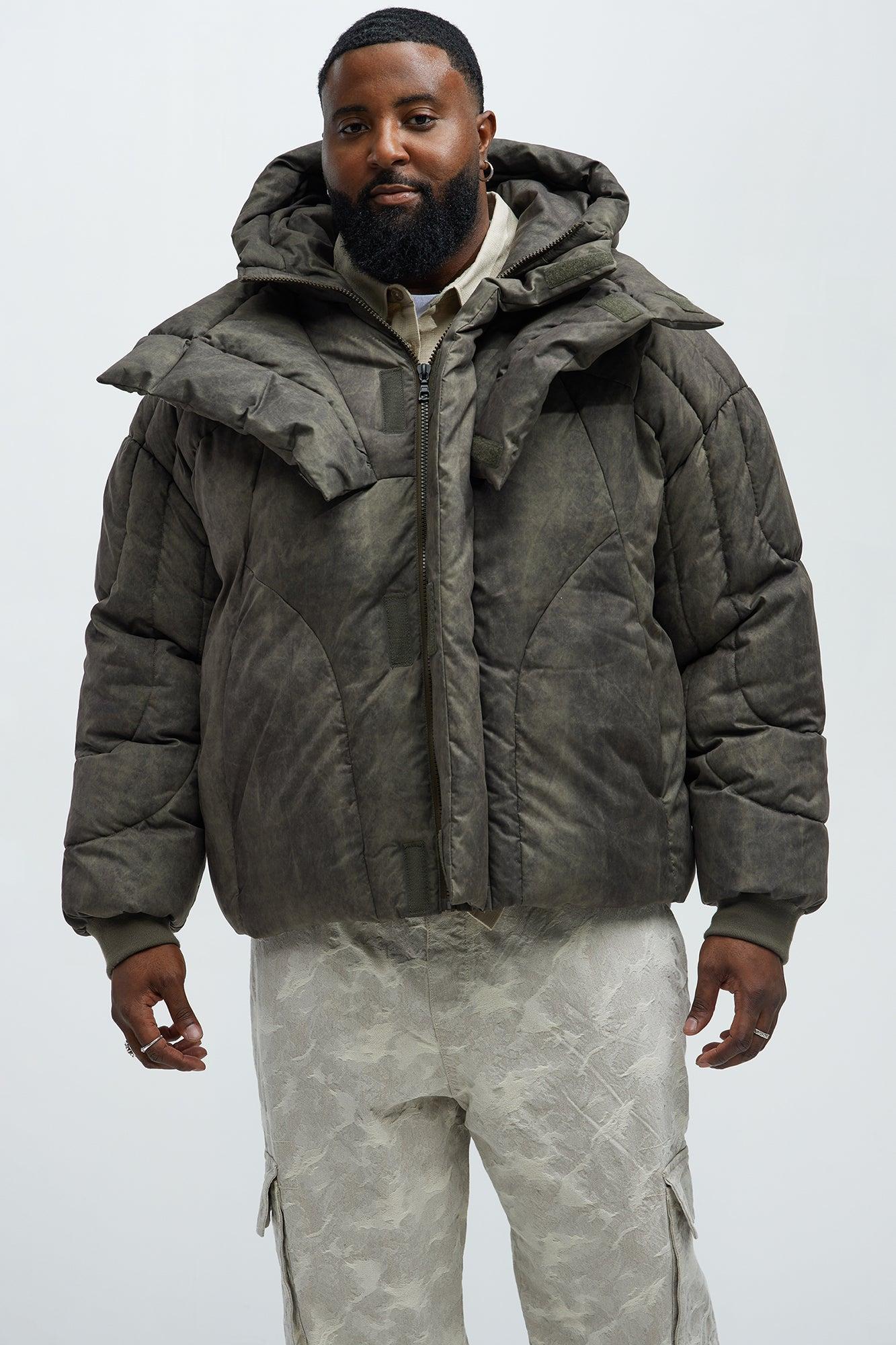 Feyd Quilted Puffer - Brown Product Image