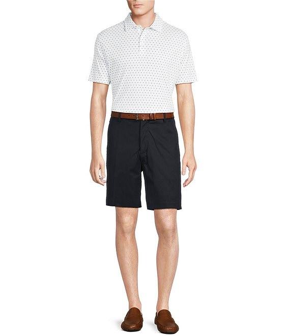 Daniel Cremieux Signature Label Mini Floral Geo Print Short Sleeve Polo Shirt Product Image