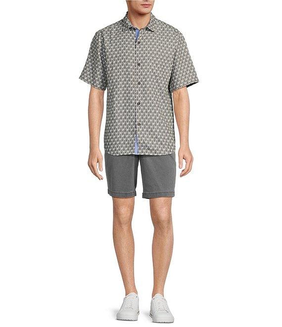 Tommy Bahama Coconut Point Dos Rios Geo Short Sleeve Woven Shirt Product Image